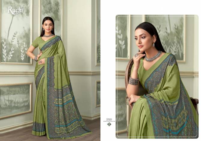 Vivanta Silk 37 By Ruchi Crepe Silk Printed Saree Wholesale Price In Surat